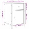 vidaXL Cabinet de chevet avec tiroir 2 pcs Bois ancien 40 x 42 x 60 cm
