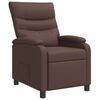 vidaXL Fauteuil inclinable Marron Simili cuir