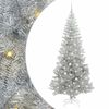 vidaXL Sapin de No&euml;l Argent 210 cm PET