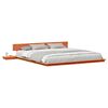 vidaXL Cadre de lit Marron 200 x 200 cm bois