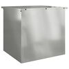 vidaXL Bo&icirc;te de Rangement Ext&eacute;rieure Argent 55 x 50,5 x 50 cm Acier