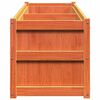 vidaXL Jardinière cire marron 180x50x50 cm bois de pin massif