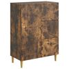 vidaXL Buffet Ch&ecirc;ne fum&eacute; 66 x 34,5 x 90 cm Bois d'ing&eacute;nierie