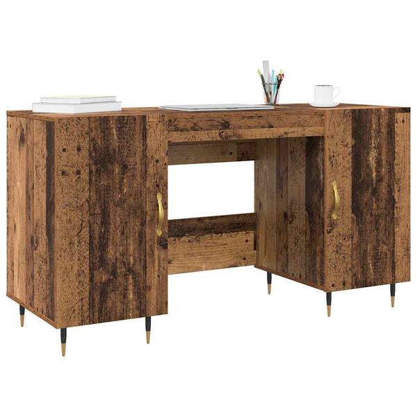 vidaXL Bureau Bois ancien 140 x 50 x 75 cm Bois d'ing&eacute;nierie