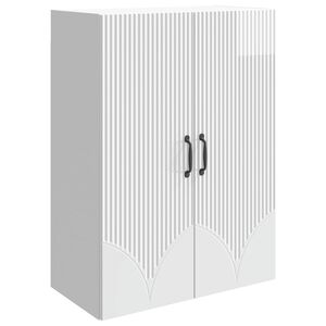 vidaXL Armoire Murale Blanc brillant 66 x 34,5 x 90 cm