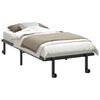 vidaXL Cadre de lit sans matelas pliable noir 90x200 cm acier