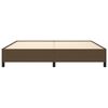 vidaXL Cadre de lit sans matelas marron fonc&eacute; 200x200 cm tissu