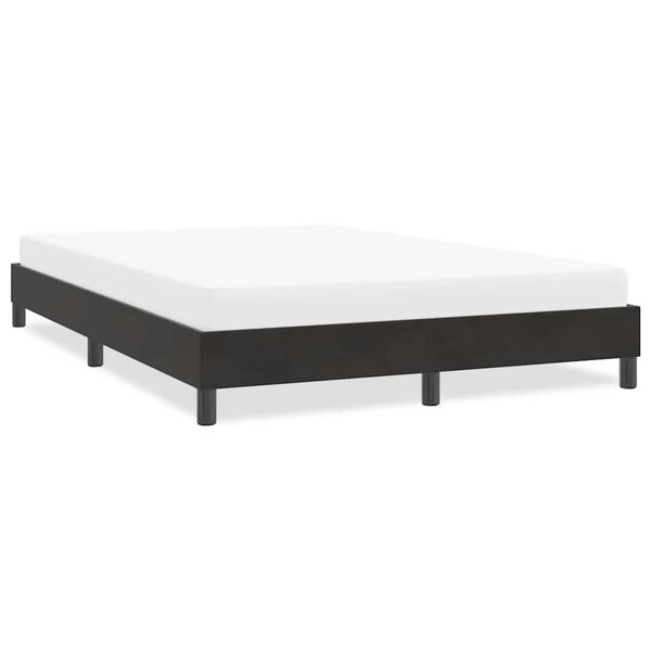 vidaXL Cadre de lit sans matelas noir 160x220 cm velours