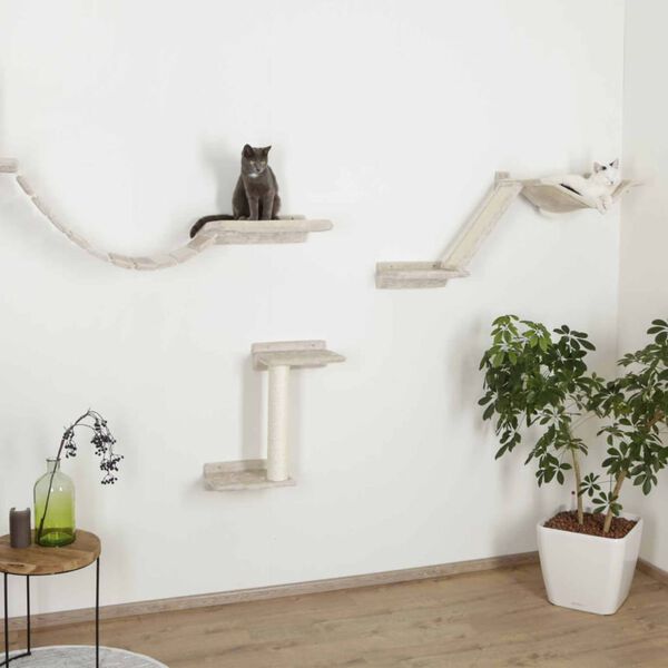 Kerbl Mur d'escalade pour chats Mount Everest Bois Beige
