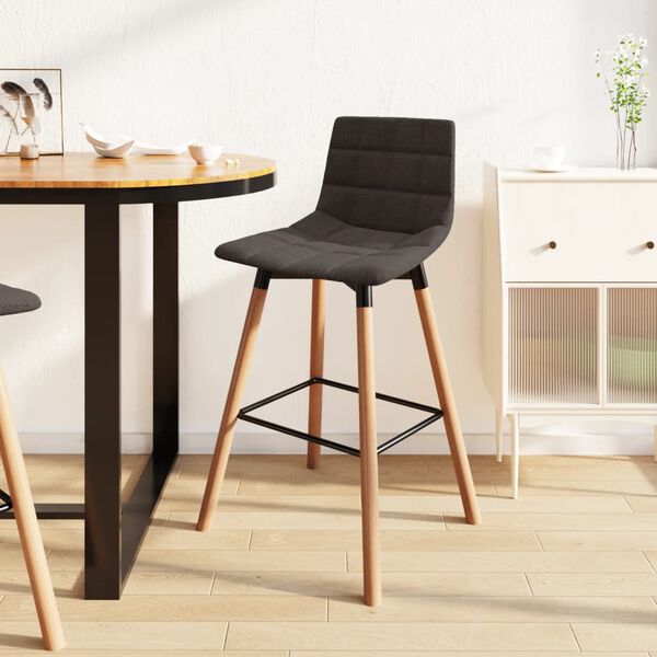vidaXL Tabouret de bar Taupe Tissu