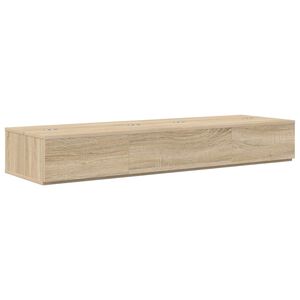 vidaXL Bureau de studio Ch&ecirc;ne Sonoma 130 x 40 x 19,5 cm