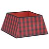 vidaXL Jupe de sapin de No&euml;l Rouge et noir 48x48x25 cm