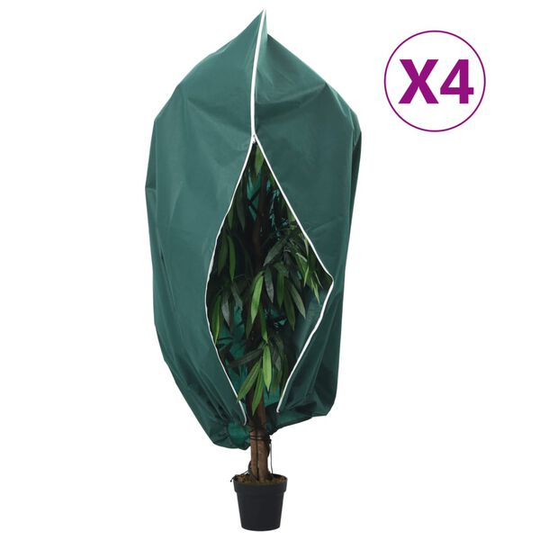 vidaXL Housses de protection pour plantes avec fermeture &eacute;clair 4 pcs