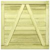 vidaXL Portail de jardin Bois de pin impr&eacute;gn&eacute; 100x100 cm