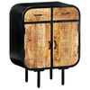 vidaXL Buffet 60x30x75 cm Bois de manguier massif et fer