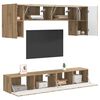 vidaXL Ensemble meuble TV 4 pcs Ch&ecirc;ne artisanal Bois d'ing&eacute;nierie