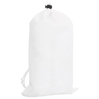 vidaXL Filet de camouflage avec sac de rangement 614x581 cm blanc