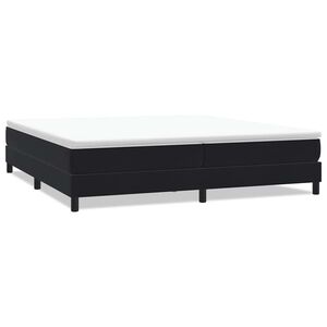 vidaXL Sommier &agrave; lattes de lit sans matelas noir 200x210 cm velours
