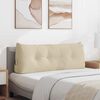 vidaXL Coussin de Dos Cr&egrave;me 120 x 24 x 50 cm tissu
