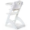 CHILDHOME Chaise haute b&eacute;b&eacute; 2 en 1 Lambda 3 Blanc