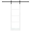 vidaXL Porte coulissante ORKDAL Blanc et Noir 73,5 x 211 cm