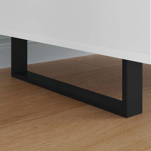 vidaXL Pieds de meuble 2 pcs Noir 37,6 x 4 x 10 mm Fer