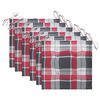 vidaXL Chaises de jardin empilables avec coussins lot de 6 Teck solide