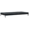 vidaXL Housse de Table Uni Noir 102 x 202 x 15 cm tissu