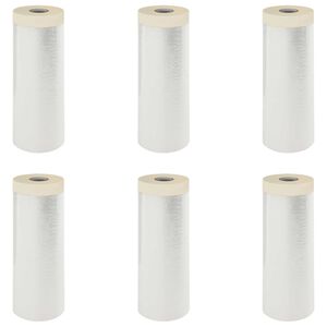 vidaXL Drap d'aspiration avec ruban adh&eacute;sif 6 pcs 210 x 2000 cm HDPE