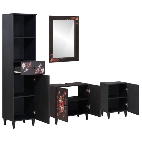 vidaXL Ensemble de Meubles de Salle de Bain avec tiroir 4 pcs