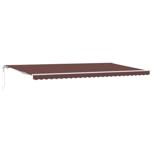 vidaXL Auvent r&eacute;tractable automatique marron 600x300 cm