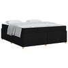 vidaXL Cadre de lit avec matelas Noir 180 x 200 cm tissu
