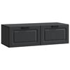 vidaXL Meuble TV mural Noir 98 x 41 x 30 cm Bois d'ing&eacute;nierie