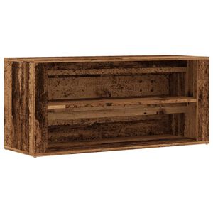 vidaXL Banc &agrave; chaussures vieux bois 100x35x45 cm bois d'ing&eacute;nierie