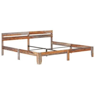 vidaXL Cadre de lit sans matelas bois massif 200x200 cm