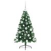 vidaXL Sapin de Noël artificiel pré-éclairé Vert 120 cm PVC