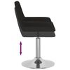 vidaXL Tabouret de bar Noir Tissu