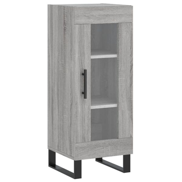 vidaXL Buffet Sonoma gris 34,5x34x90 cm Bois d'ingénierie