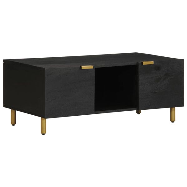 vidaXL Table basse noir 100x54x40 cm bois d'ing&eacute;nierie