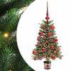 vidaXL Sapin de No&euml;l avec 150 LED avec support Vert 65 cm PE