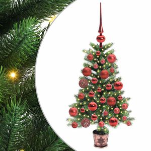 vidaXL Sapin de No&euml;l avec 150 LED avec support Vert 65 cm PE