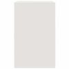 vidaXL Table de chevet blanc 34,5x39x62 cm acier