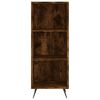 vidaXL Buffet haut Ch&ecirc;ne fum&eacute; 34,5x32,5x180 cm Bois d'ing&eacute;nierie