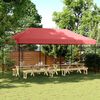 vidaXL Tente de r&eacute;ception pliable escamotable bordeaux 580x292x315 cm