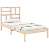vidaXL Cadre de lit sans matelas bois massif 75x190 cm