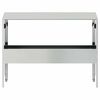 vidaXL Trough d'alimentation pour le b&eacute;tail Argent 79 x 35 x 62 cm