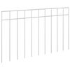 vidaXL Panneau de cl&ocirc;ture de jardin 24 pc 50 x 30 cm Acier galvanis&eacute;
