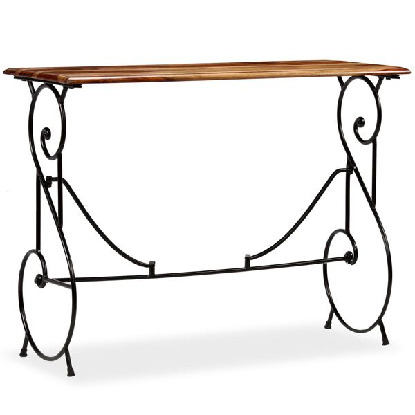 vidaXL Table console Bois massif de Sesham 100 x 40 x 75 cm