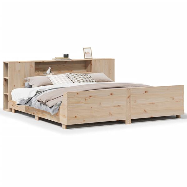 vidaXL Cadre de lit sans matelas 180x200 cm bois massif de pin