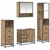 vidaXL Ensemble de mobilier de salle de bain 4 pc Ch&ecirc;ne artisanal